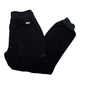 Figs Zamora Jogger FreeX Scrub Pants Lined Women's Size Small Petite Black